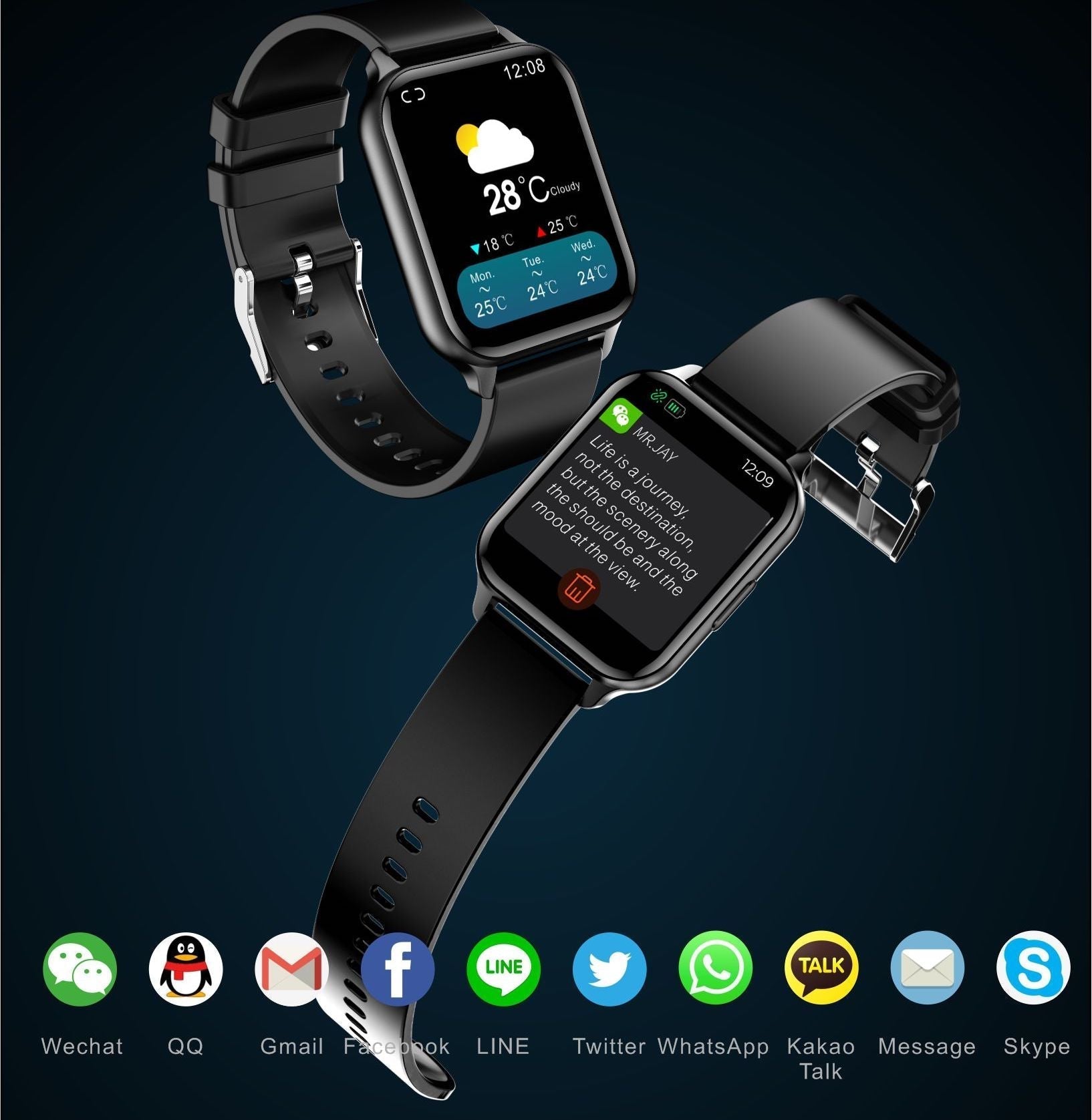 FitSmartPRO™ Fitness Smart Watch PRO2 - Notkraft