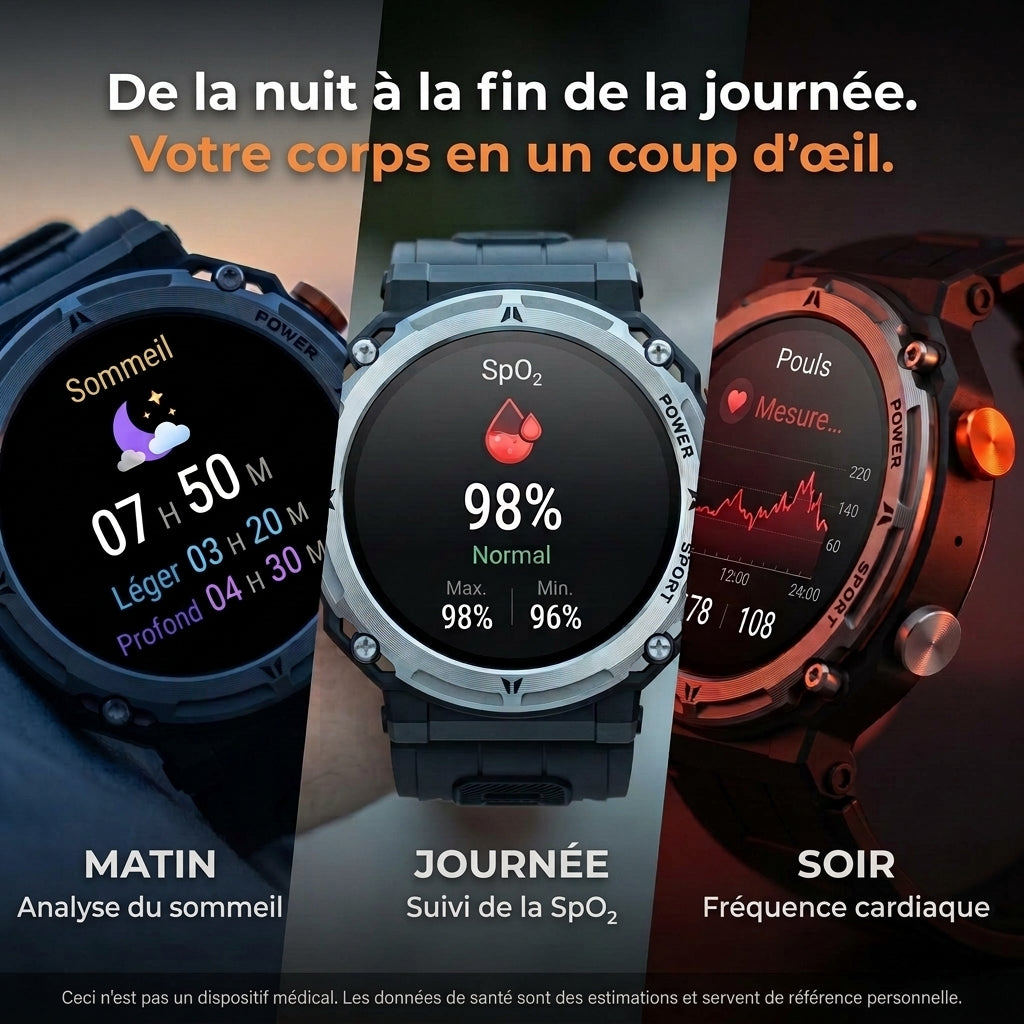 ArmyPro2™ – Montre connectée ultra-résistante