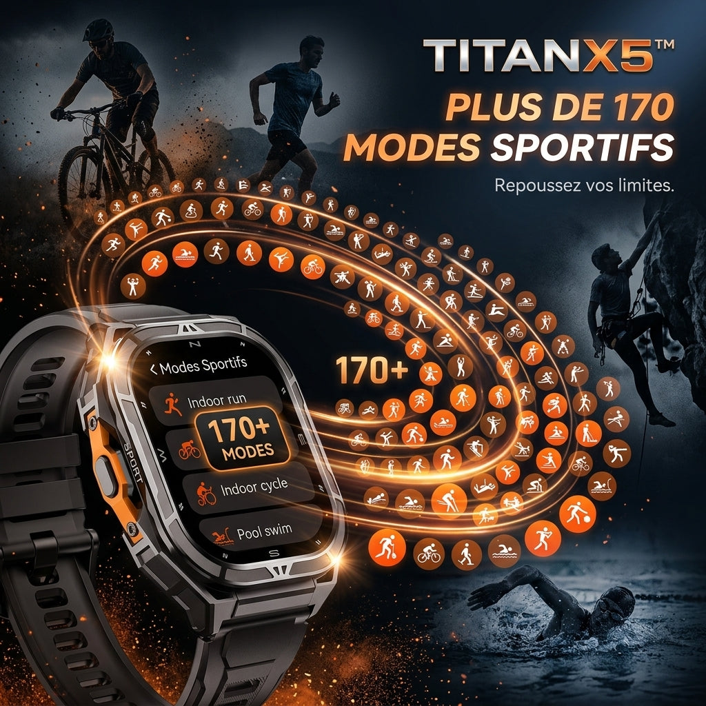 TitanX5™ – Smartwatch robuste GPS & AMOLED