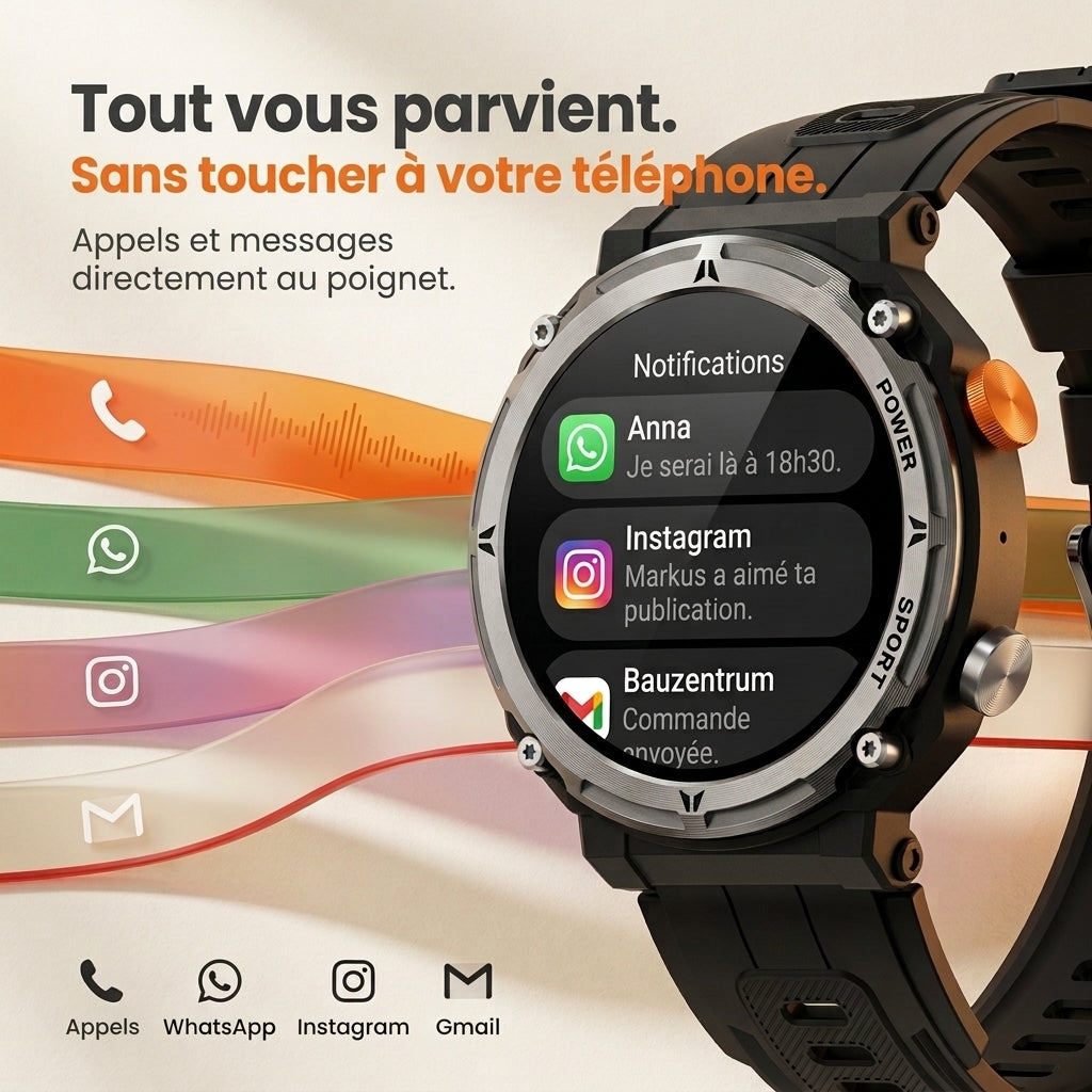 ArmyPro2™ – Montre connectée ultra-résistante