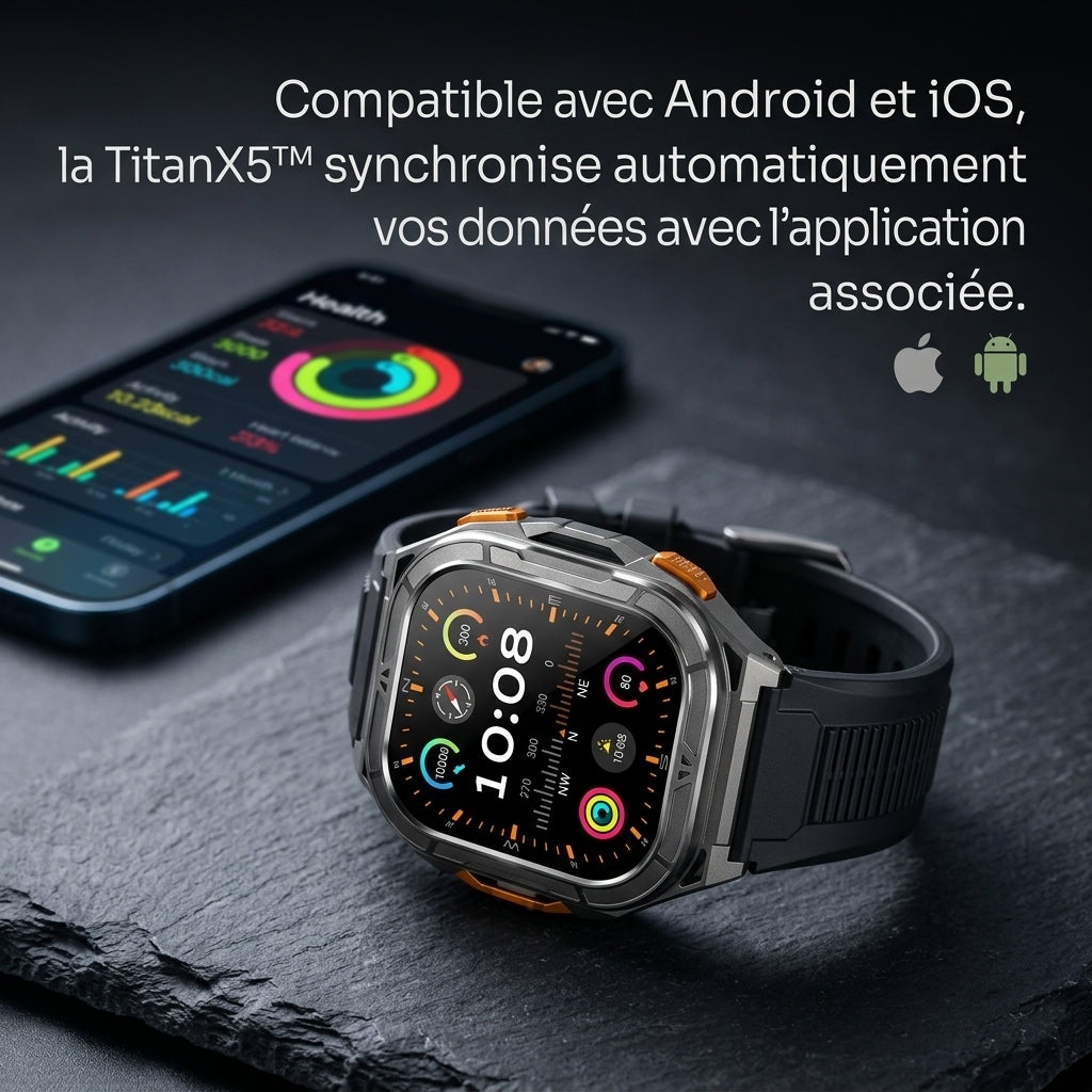 TitanX5™ – Smartwatch robuste GPS & AMOLED