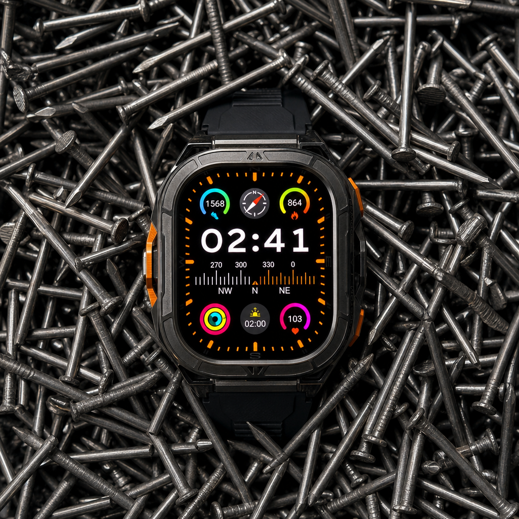 Montre connectée robuste pour un usage extérieur