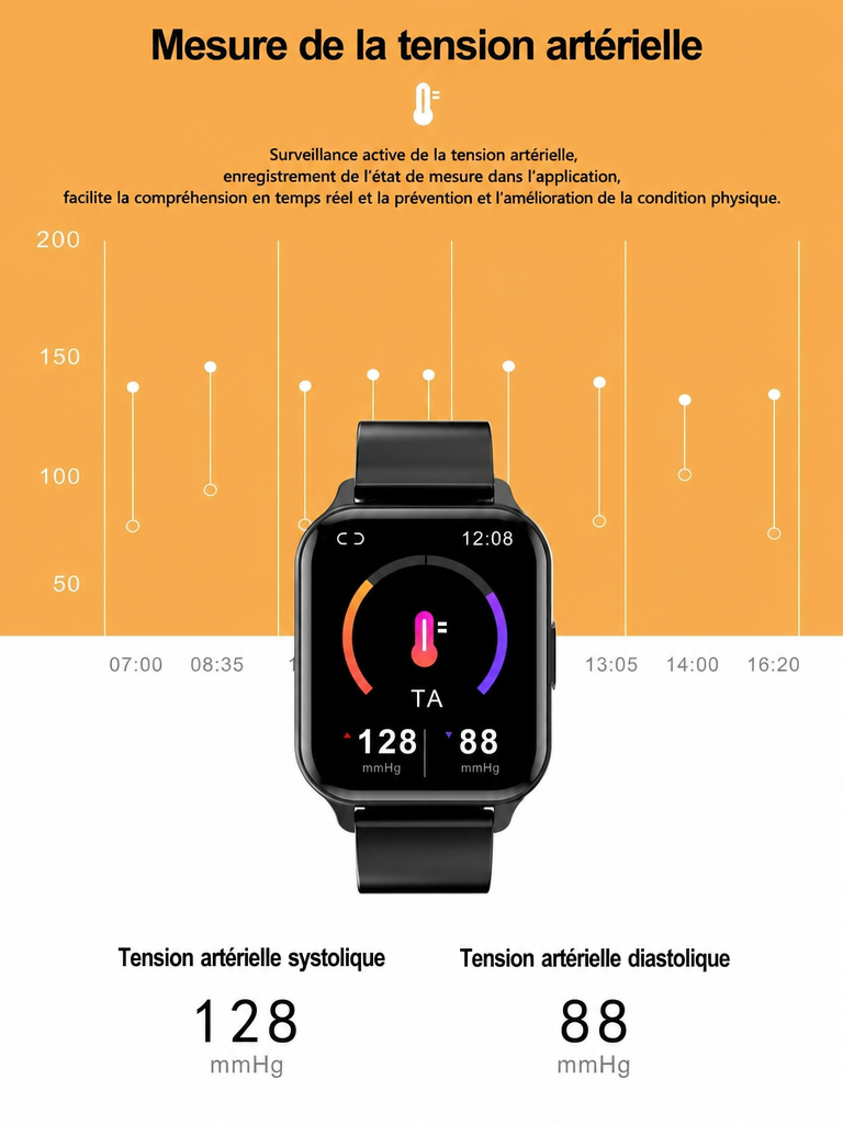 FitSmartPRO™ PRO2 – Montre connectée sport & quotidien